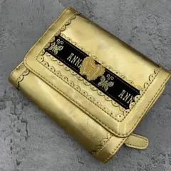 ANNA SUI Butterfly Trifold Wallet Goldのサムネイル