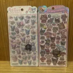 正規品 サンリオ うるちゅるポップシール マイメロ クロミ 日焼けキティ 2点