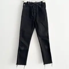 fumika uchida 黒　サスペンダーパンツ36 フミカウチダ 美品/ FUMIKA UCHIDA フミカウチダ FU-K-PT001 サスペンダー付きパンツ