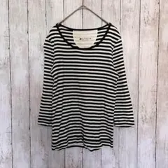 レプシィム♡ローリーズファーム tシャツ ボーダー 七分丈 薄手 カットソー L
