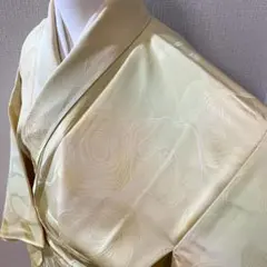 y*i様 Y35⭐️正絹　色無地　袷　逸品　広襟