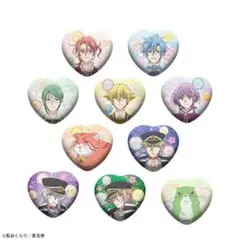 TVアニメ「美男高校地球防衛部ハイカラ！」キラキラビッグハート型缶バッジ　10種