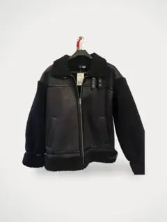 合成皮革 ボア ジャケット