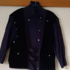 レリアン　Leilan　ブルゾン　パーカー　ネイビー　ジャケット　ベスト