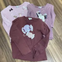 ① any FAM 長袖カットソー 120cm まとめ売り　女の子