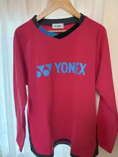 YONEX 赤 長袖 ウォームアップウェア M