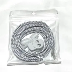 結ばない 靴紐 ゴム製 ドローコード シューレース 伸縮 1組　120cm