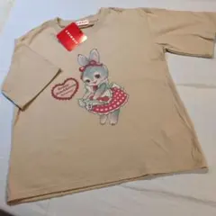 SWIMMER 半袖 Tシャツ Bunny ベージュ Mサイズ　うさぎのサムネイル