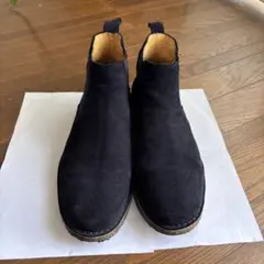 美品　ビューティー&ユース　mata ネイビー サイドゴアブーツ　41