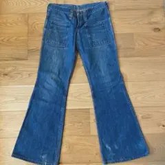 70sWrangler フレアデニム USA製 レディース向け　ジッパー破損あり