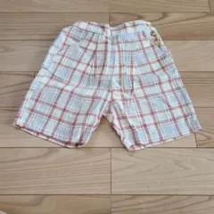 tete a tete チェック柄 ハーフパンツ 110cm