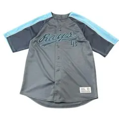 古着 MLB ニューヨーク・メッツ ベースボールシャツ 刺繍ロゴ XL