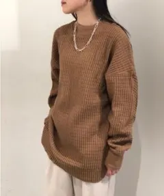 新品タグ付き　TODAYFUL ボーイフレンドワッフルプルオーバーのサムネイル