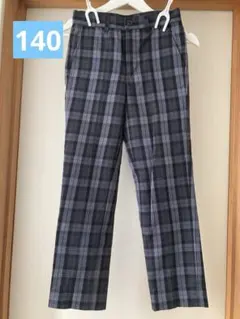 COMME CA ISM チェック柄ロングパンツ 140Aのサムネイル