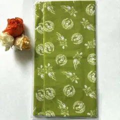 新品　手ぬぐい 緑色 コットン
