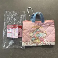 サンリオ レトロレッスンバッグミニキーホルダー リトルツインスターズ