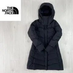 【美品】ノースフェイス　ウィンドストッパー　ロングダウン　レディースS　ブラック