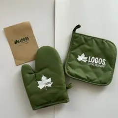 LOGOS 鍋つかみ・鍋敷きセット グリーンのサムネイル