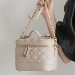 RANDA キルティング 2WAY バニティバッグ