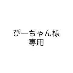 ぴーちゃん 様 専用ページ
