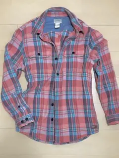 LL Bean ネルシャツ 厚手 チェック柄 フランネル ワークシャツ メンズ