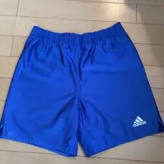 adidas 青 ハーフパンツ