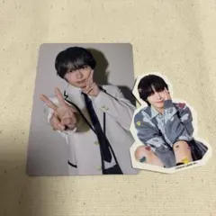 なにわ男子　HARD WORKファミクラ盤特典　トレカ　フレークシール　大西流星