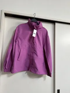 GU フード付きパープルウィンドブレーカー