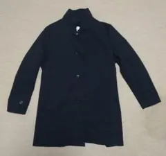 美品！　軽くて暖か防風も！ステンカラーコート 　Ｍ ブラック