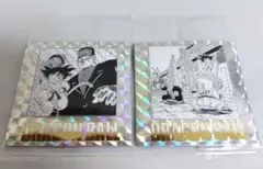 ドラゴンボール40周年記念オリジナルイラストレーションシールウエハース2　2枚