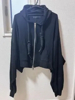 MICHAEL MICHAEL クロップドパーカー 黒のサムネイル