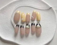 No.14-1 春ドットフレンチネイル【現品】