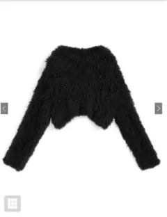 ショート丈シャギーニットトップス　[kz653]