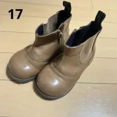 petitmainプティマインサイドゴアブーツ17.0cm17cmモカ茶