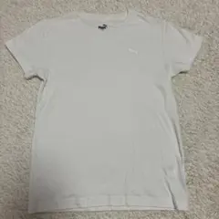 PUMA. 白Tシャツ キッズ 150 スポーツ サッカー ワンポイント