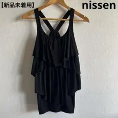 【新品未着用】nissenティアード ノースリーブ トップス レイヤード フリルのサムネイル