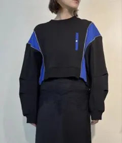【AULA AILA×soffito別注デザイン】ジップクロップドプルオーバーのサムネイル
