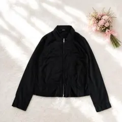 【美品】ズッカ zucca 薄手　ジップアップ ブルゾン ジャケット ブラックのサムネイル