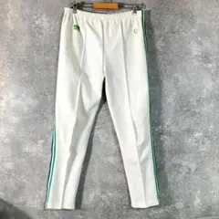 FRED PERRY　トラックパンツ　ジャージ　アイボリー　ライン　ロゴ　刺繍