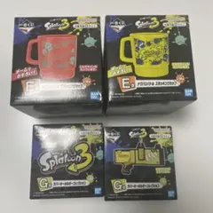 【未開封品】スプラトゥーン3 一番くじ スタキングカップ ＆ ラバーキーホルダー