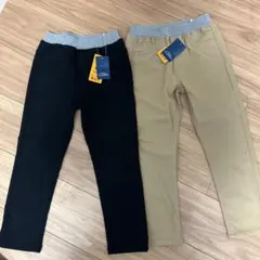 新品　裏起毛ストレッチパンツ　2枚組