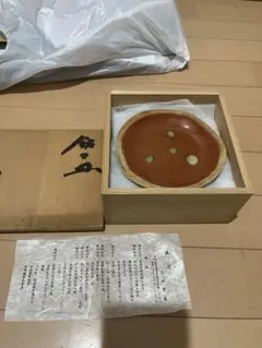 久田宗也 砂張写 青海盆 松葉自画 菓子器 - メルカリ
