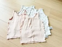未使用品含む　ベビー肌着4枚セット（花柄・無地）　95サイズ