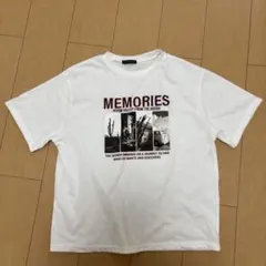 しまむら MEMORIES フォトプリント 半袖Tシャツ