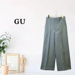 zk266【M】GU センタープレスライン ハイライズ風 ベルトループ