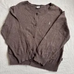 テータテート カーディガン ブラウン 120 綿100 バースデイ