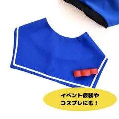 青いセーラー襟 マリンコーデ　テーマパーク　コスプレ