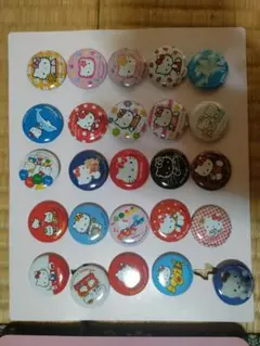 ハロー キティ 誕生25周年記念　プレミアム　バッジセット