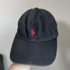 Polo 黒 ベースボールキャップ