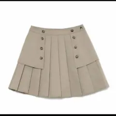 andmary Kika button mini skirt beige S - メルカリ